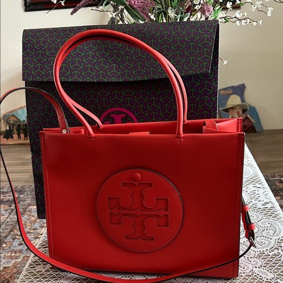 Tory Burch Handbags - Tory Burch Vibrant Red Tote